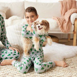 Hanna Andersson Kids size 8 Pajama set-  Christmas tree pattern, organic cotton